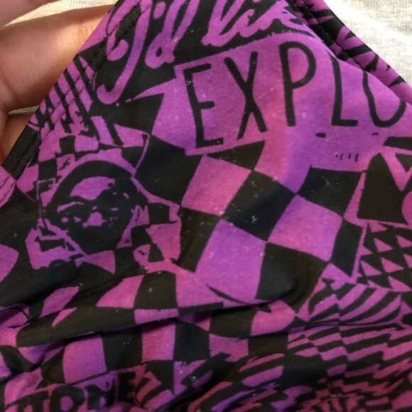 Volcom Purple Bikini Top Large - Picture 3 of 3